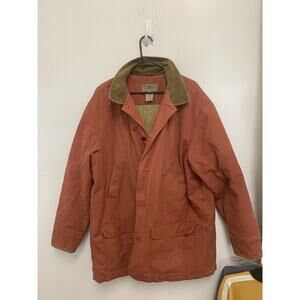 L.L Bean Chore Coat Mens XXL Red Barn Field Adirondack Quilted Lining Thinsulate